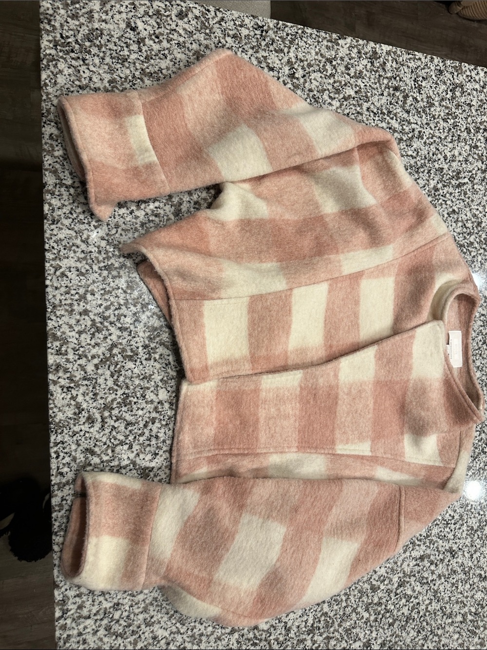 Anthropologie Pink and Cream Wide-Stripe Crewneck Sweater